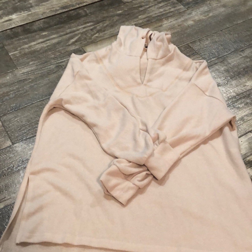 White birch almond colored hoodie.  Size large